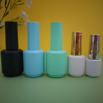 Glas-UVgel Soems 10ml 15ml Mini Nail Polish Bottles Cosmetics mit Bürste auf Lager